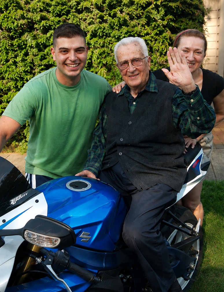 Raffie with his grandfather